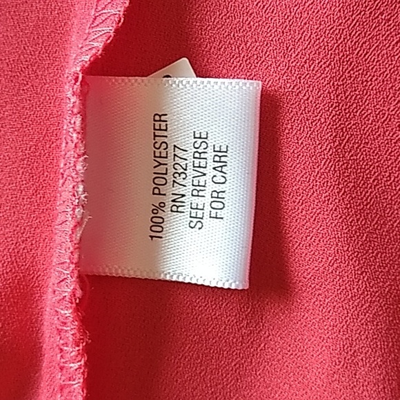 Apt 9 cayenne coral sheer button blouse XLP - Picture 12 of 16